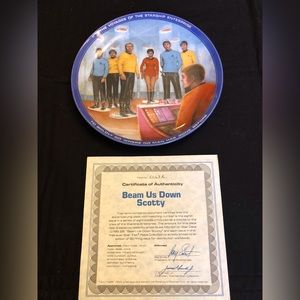 Star Trek TOS - Beam Us Down Scotty plate